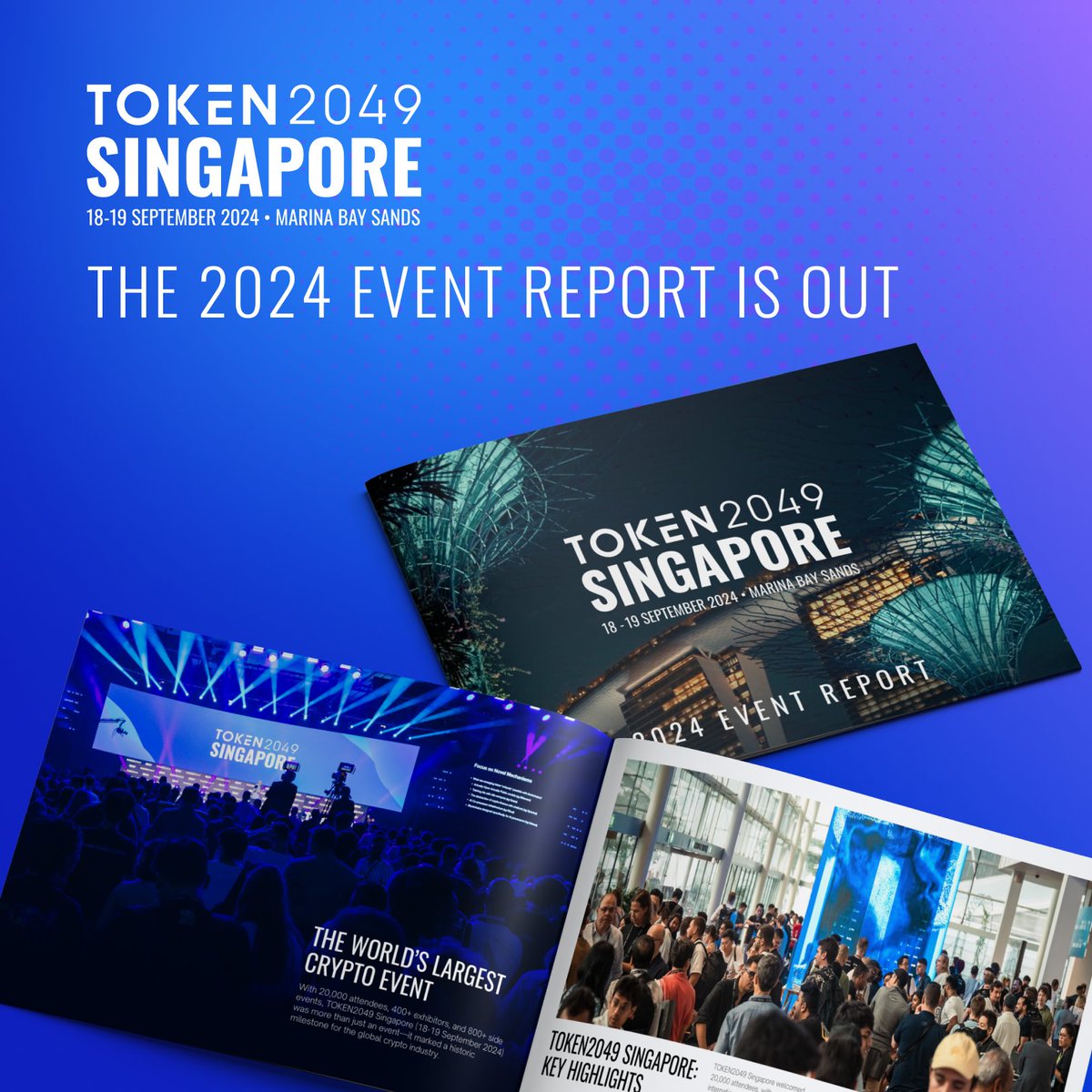 With 20,000 attendees, 400+ exhibitors, and 800+ side events, TOKEN2049  Singapore set a new standard for the crypto industry. As we gear up for #TOKEN2049  Dubai on 30 April - 1 May