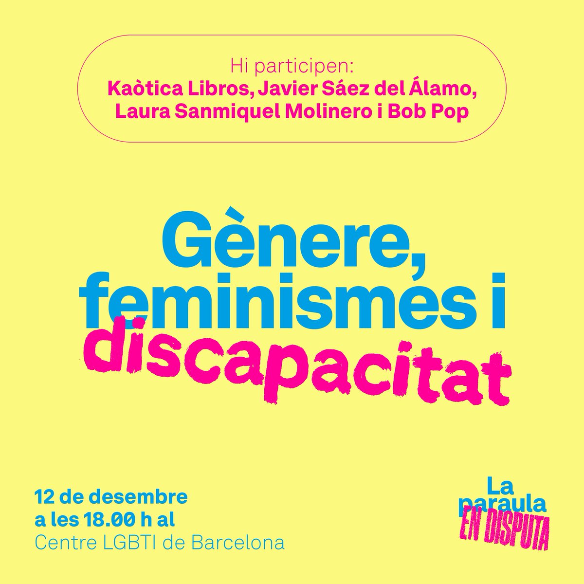 📚 Quines (no) són les obres dels feminismes d’ara que arriben a Catalunya?  

Per què es tradueixen unes obres i d’altres no? 

Quin impacte tenen en la nostra manera de pensar, imaginar i relacionar-nos?

De tot això volem parlar al cicle de xerrades "La paraula en disputa"