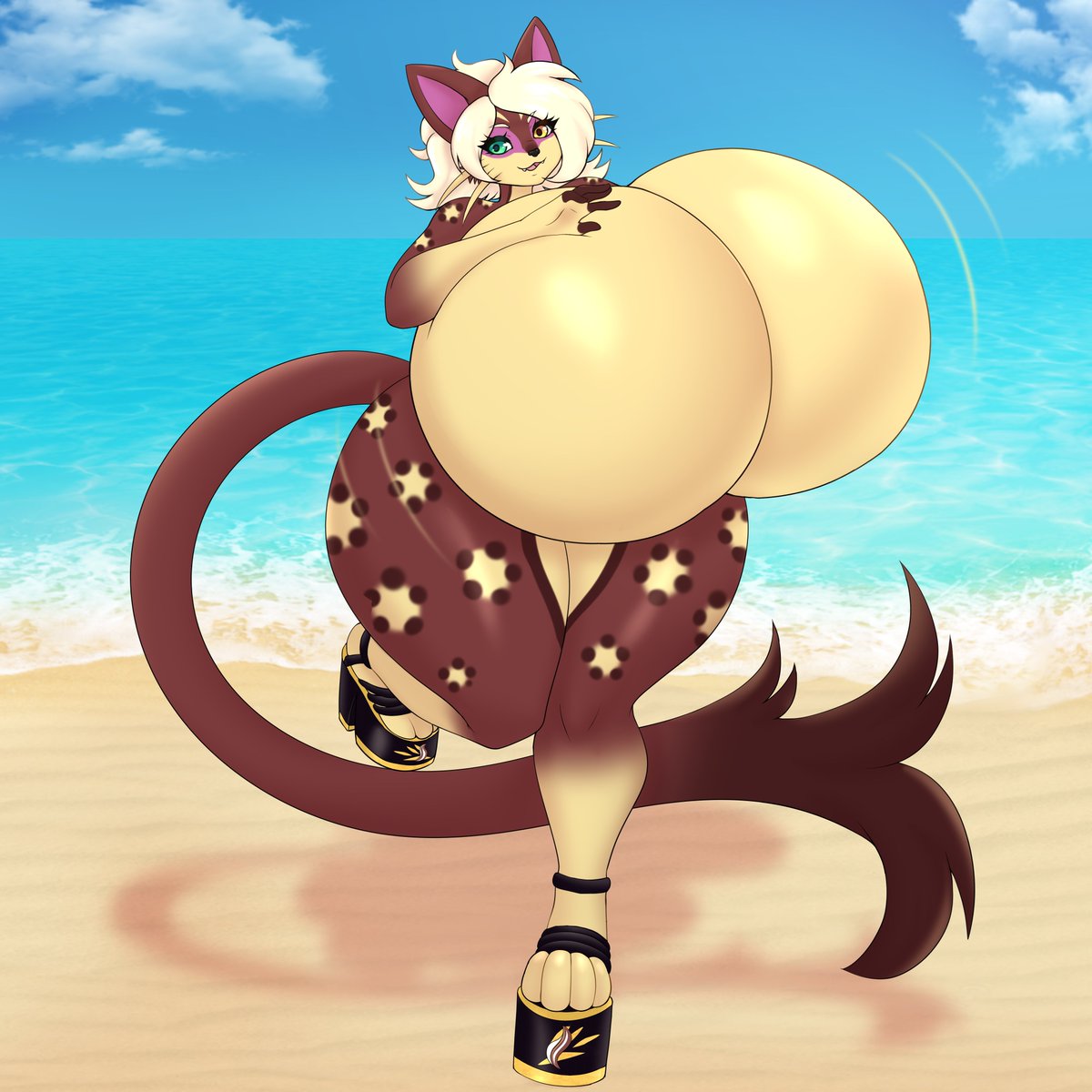 Oh look, a zoom cat with giant golden nuggets

Character belongs to <a href="/EclipsisStudios/">Eclipsis</a> 
Art by <a href="/SuiikaX/">🐾Suika-X🔞</a>