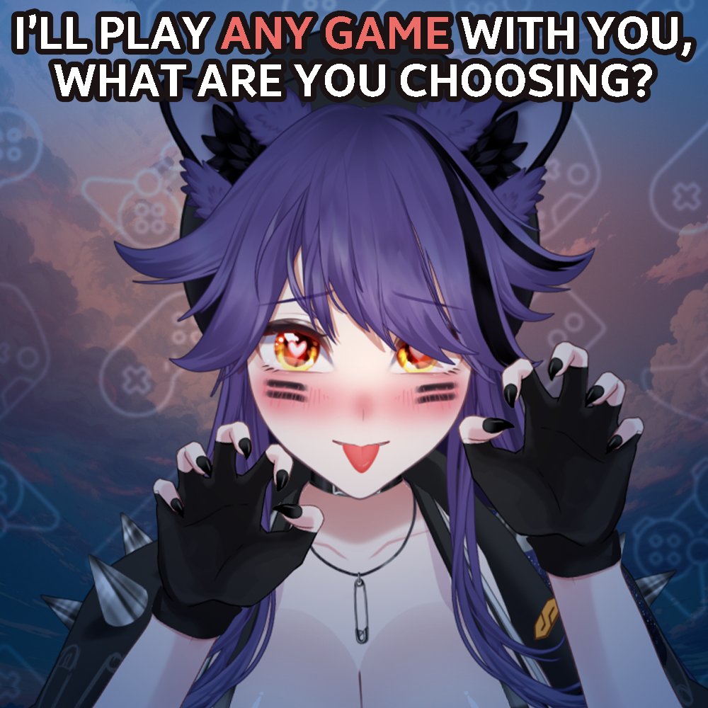 SAR0CKX's tweet image. What will you play with me? 🎮