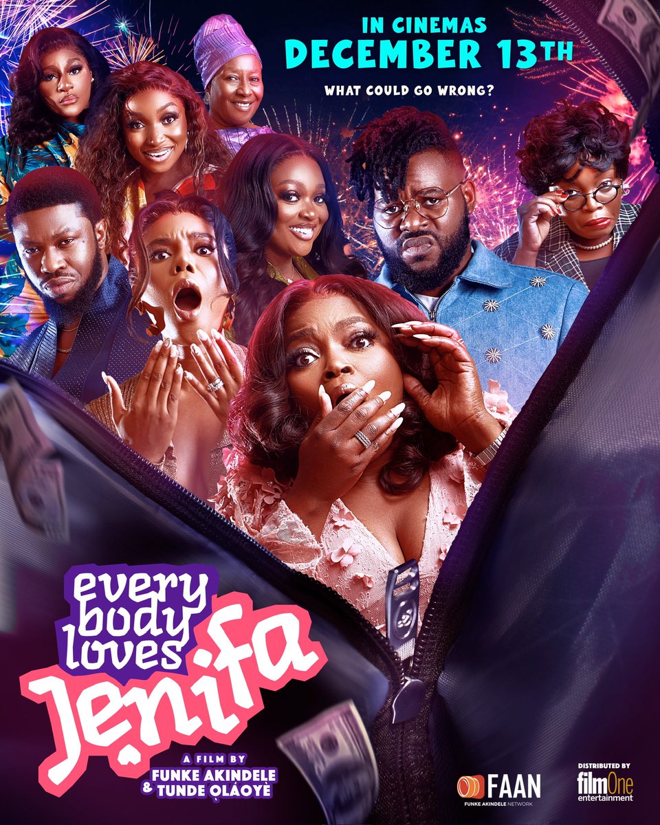 11 days to go!!!  
Are you ready?
Let the countdown begin! 

#EverybodyLovesJenifa hits cinemas on December 13th!
#ELJthemovie
#funkeakindele
#funkeakindelenetwork