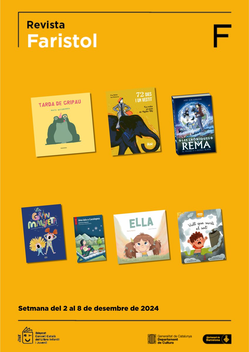 Ja ha començat l'Advent! i, amb ell, comença aquest temps d'espera deliciós fins a Nadal.

Les crítiques de Faristol us poden aportar grans idees per guarnir les vostres prestatgeries nadalenques, per elaborar les vostres seleccions, per fer regals...

Obriu la finestreta 🪟🎁📚