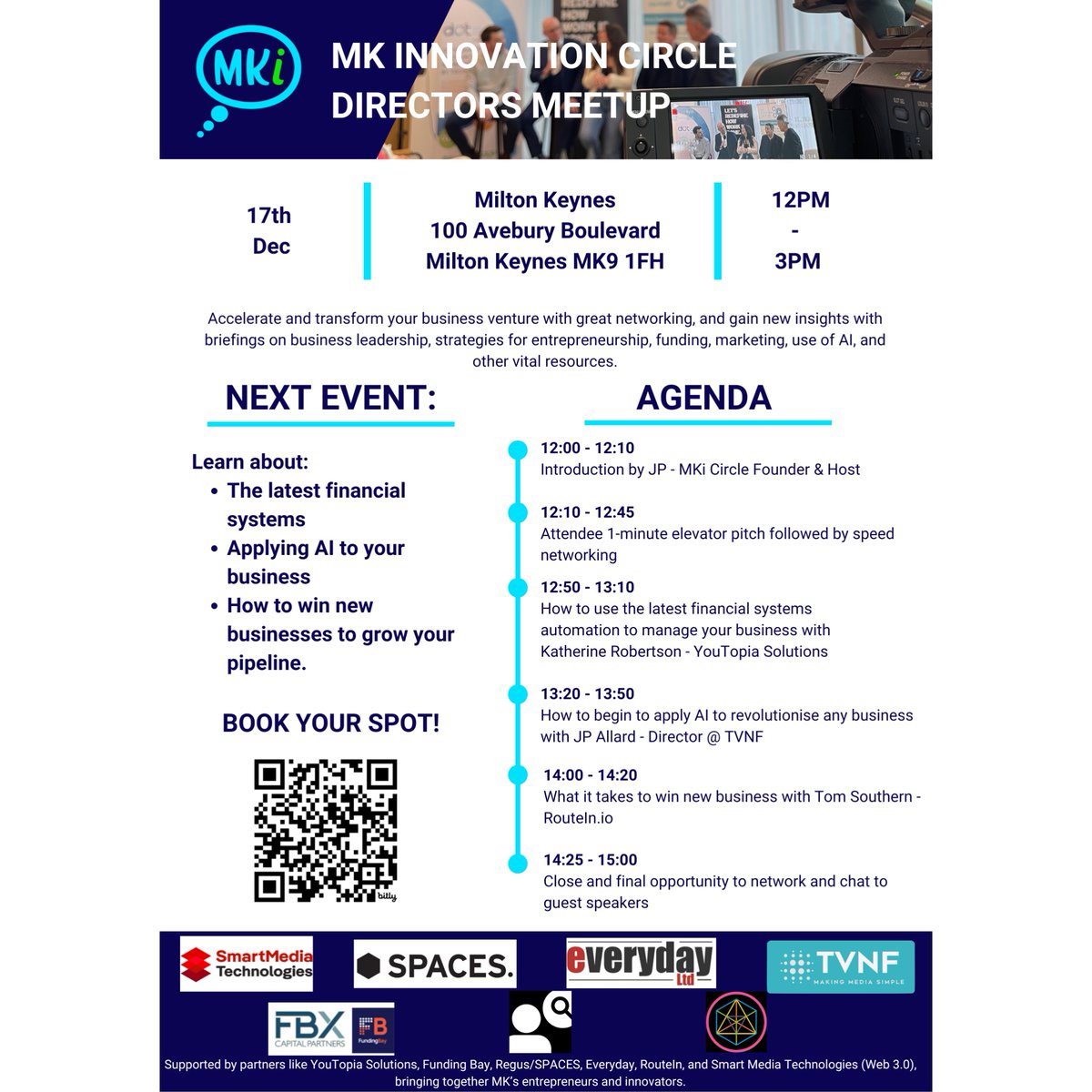 🌟 Join Us for the MK Innovation Circle Directors Meetup! 🌟

We invite you to our next MK Innovation Circle Directors Meetup on Tuesday, December 17th from 12 PM to 3 PM.

👉 Book your spot now: bit.ly/4dwWUMN

Let's innovate together!