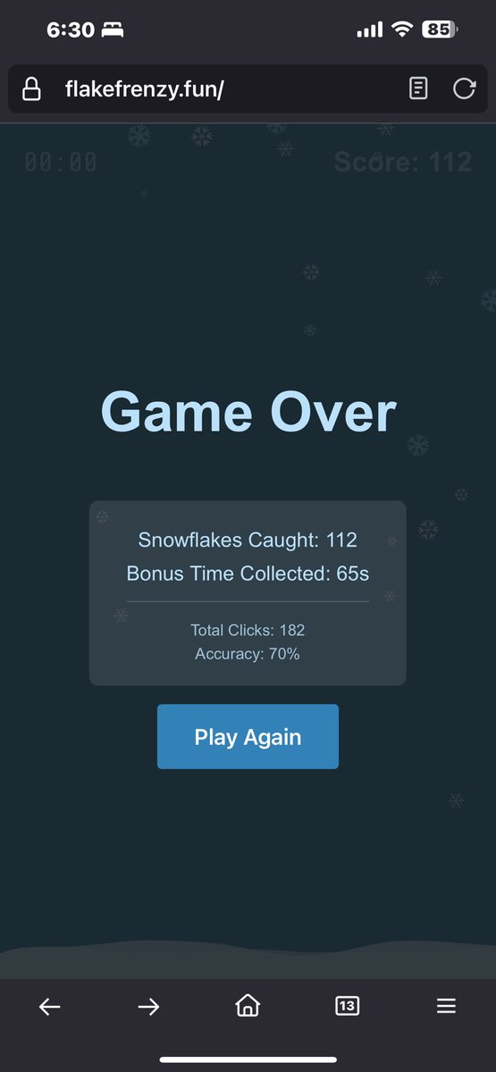 jottey's tweet photo. Post a screenshot of your high score! (I didn’t build a scoreboard yet…) https://t.co/tkta1lkCfd