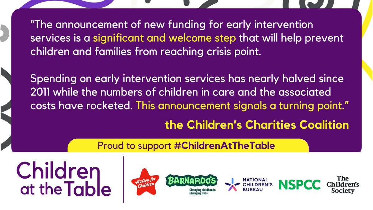 The new £250m Children’s Social Care Prevention Grant is a much needed down-payment which we hope will pave the way for greater investment in the family help that many so sorely need.

Read the statement by the Children's Charities Coalition: buff.ly/3VdBGx6