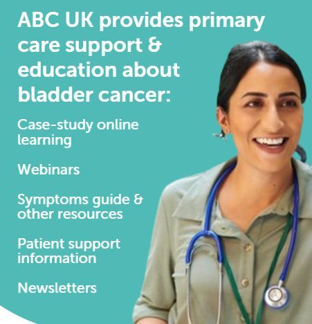 #BladderCancer is often diagnosed late.

ABC UK is supporting #PrimaryCare with a NEW online learning module to enhance GPs' knowledge &amp; confidence in awareness of the disease, symptoms &amp; when to refer patients.

Find out more: buff.ly/4e2OC02

#earlydiagnosis #ABCUK