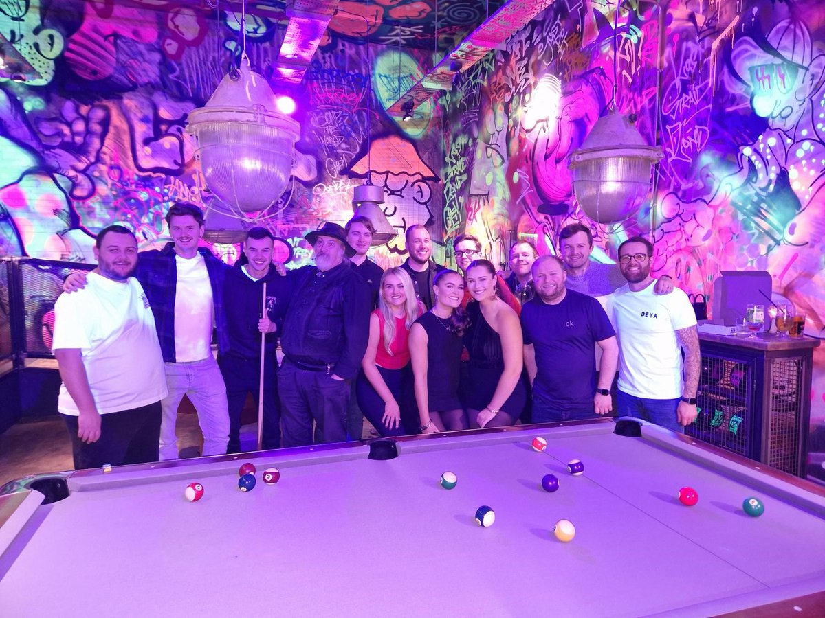 We went to Lane7 Liverpool for a fun team building event, for a game of bowling &amp; pool, surrounded by funky graffiti walls. They topped off the night with a cheesy slice of pizza 🍕
A great evening opportunity to catch up with colleagues🎳
#teambuilding #crowderconsulting #water