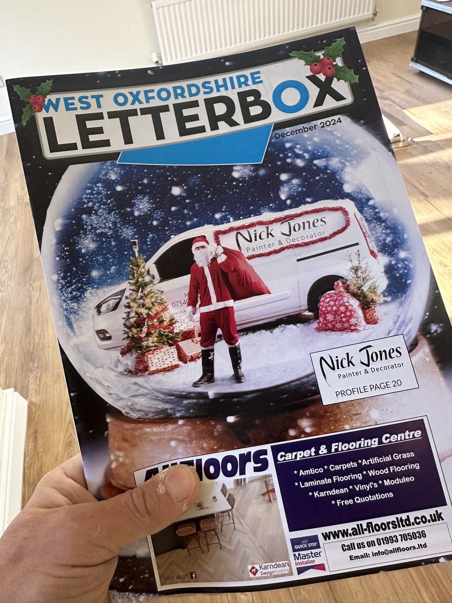 Njdecorating's tweet photo. Saint Nicholas painter and decorator on front cover @WitneyLetterbox https://t.co/bE9LFuggfV