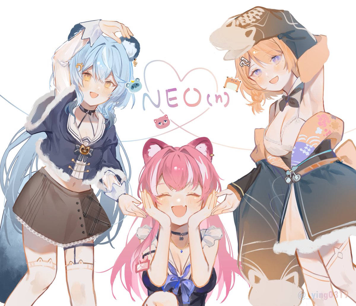_ying0319's tweet photo. 最可愛的三人💙🩷🧡
#Reipaint #YuzumiArt #KiraliArt https://t.co/t9qjeJUb1P