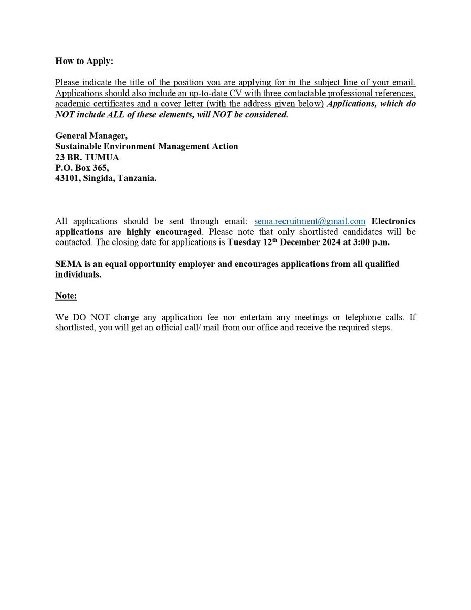 SEMA Singida tweet media