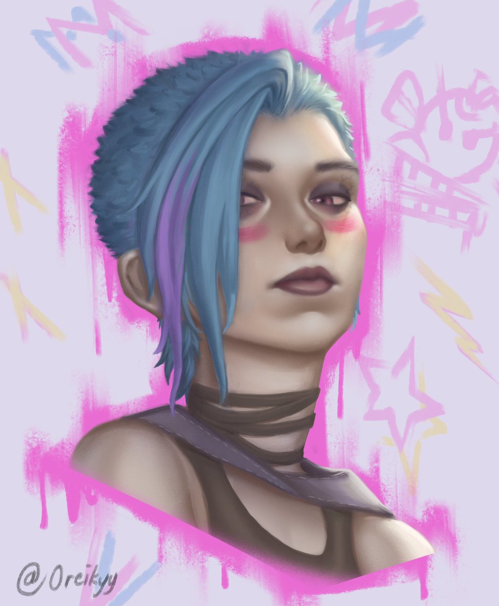 Oreikyy's tweet photo. Jinx fan art ✍️

#art #fanart #digitalart #CLIPSTUDIOPAINT #jinxfanart #jinxarcane #jinx #LeagueOfLegendsFanArt #Arcane #ArcaneSeason2 https://t.co/oZtRaVHGiG