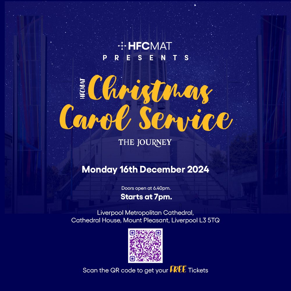 This years Christmas Carol Service, The Journey, is just two weeks away. 

With ticket sales going really well don't delay, get yours today!

hfcmat.com/event/hfcmat-a…

#Christmas2024 #HFCMATCarolservice