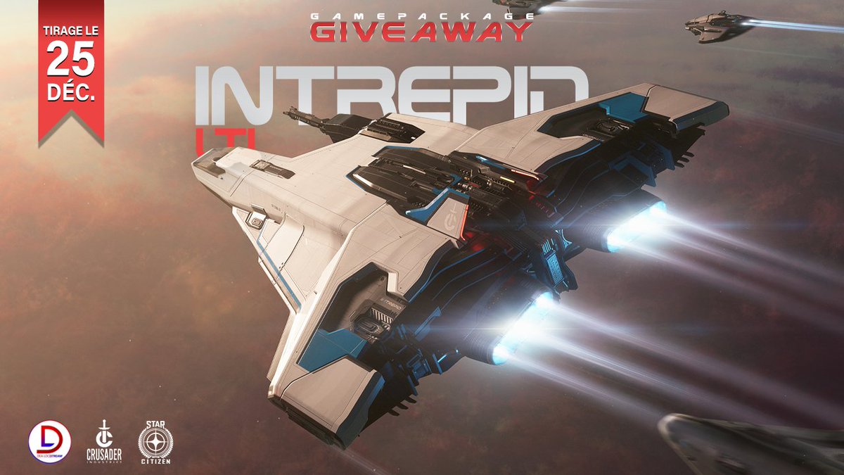 C'est la fin de l'IAE 2954 et bientôt Noël ? NOUVEAU #GIVEAWAY en partenariat avec <a href="/RobertsSpaceInd/">Star Citizen</a> !

🎁 Gagne ton CRUSADER INTREPID avec le jeu Star CITIZEN 
📅 TAS le MERCREDI 25 DÉCEMBRE 2024 à 19h

Pour participer c'est ici ➡️ gleam.io/xSE01/giveaway…

Let's gooo 🍀🤞