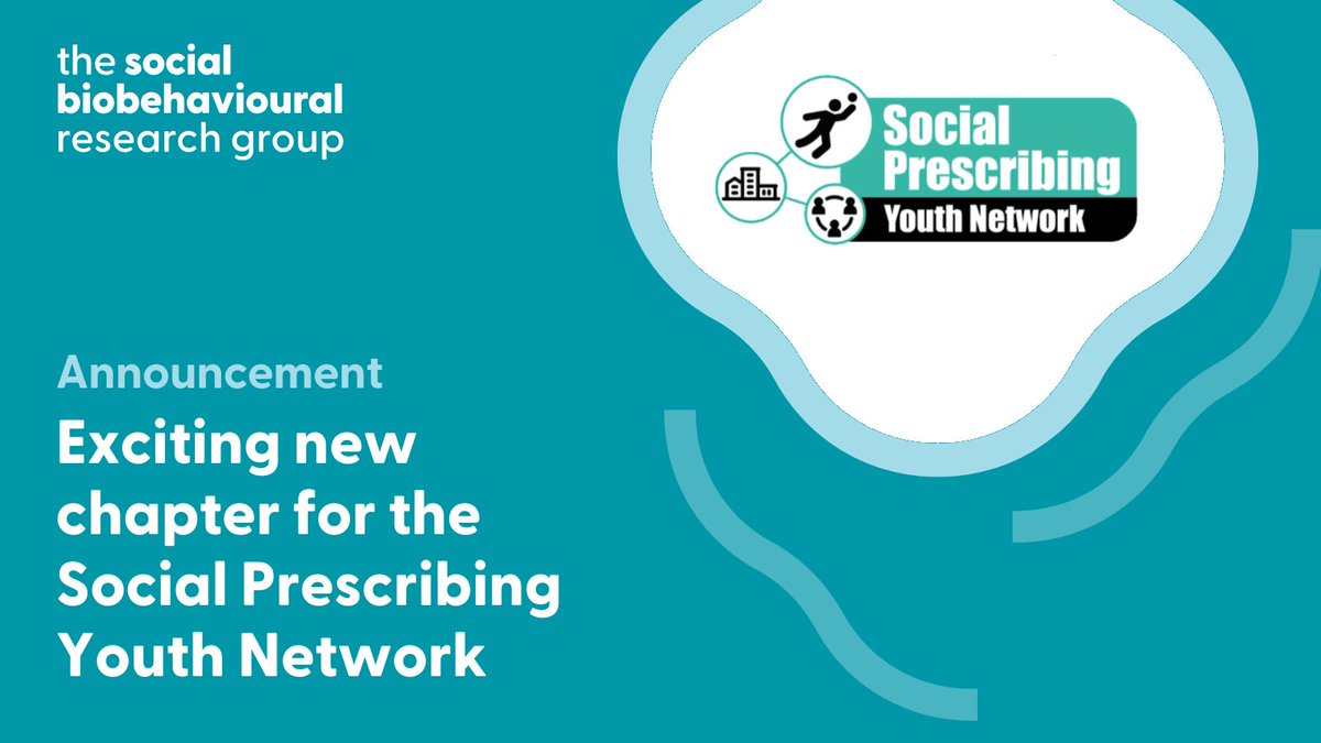 Social Biobehavioural Research Group (@ucl_sbb) on Twitter photo We're thrilled to share that we are the new hosts of the #SocialPrescribing Youth Network! 📣
Read more in our announcement with <a href="/StreetGames/">StreetGames</a>, plus join the Network to hear about future research, resources, events, training & more 👇
sbbresearch.org/exciting-new-c… We're thrilled to share that we are the new hosts of the #SocialPrescribing Youth Network! 📣
Read more in our announcement with <a href="/StreetGames/">StreetGames</a>, plus join the Network to hear about future research, resources, events, training & more 👇
sbbresearch.org/exciting-new-c…