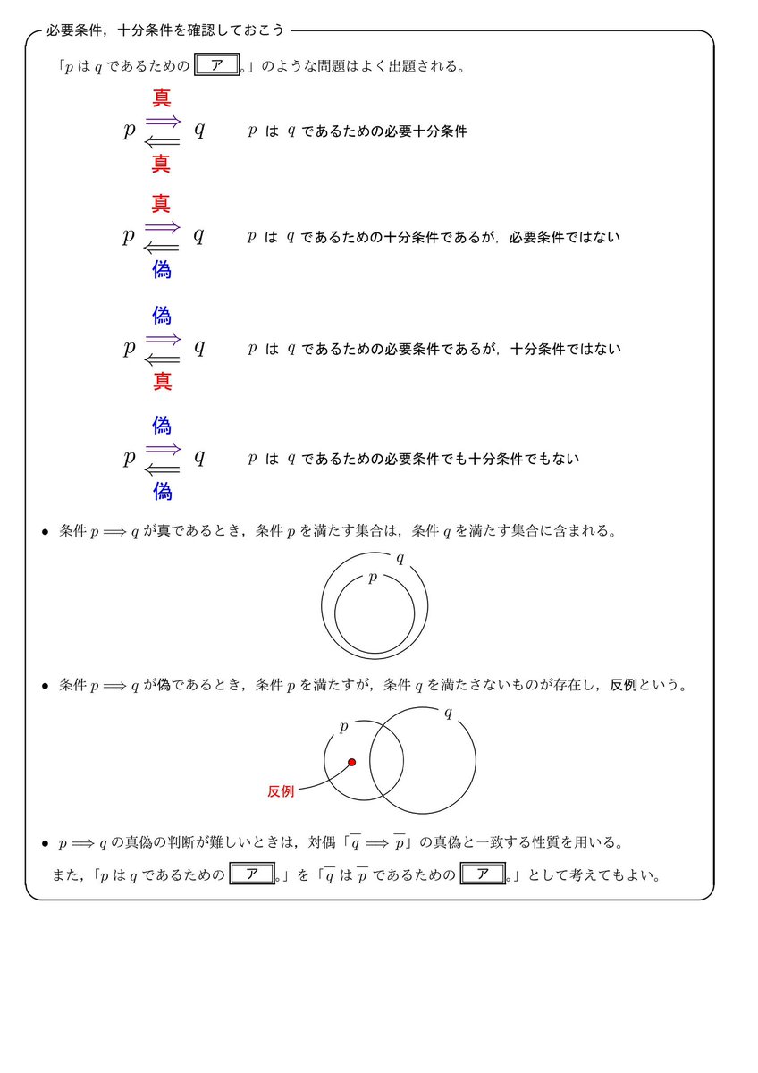 suugaku_koukou's tweet photo. 数学I（数と式、集合と論理）のポイントまとめです。他になにかあれば教えてください！ https://t.co/nJlgzX834w