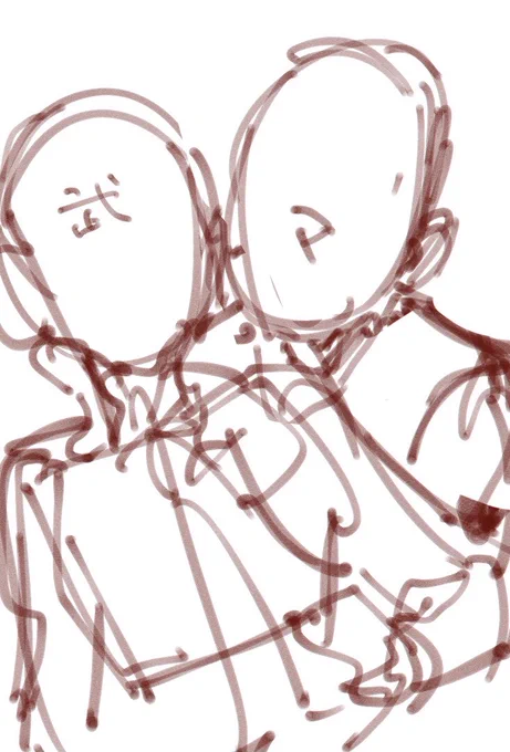 ポストカード構図決まったー!明日明後日で描き終わって印刷して梱包するんだぞ自分 