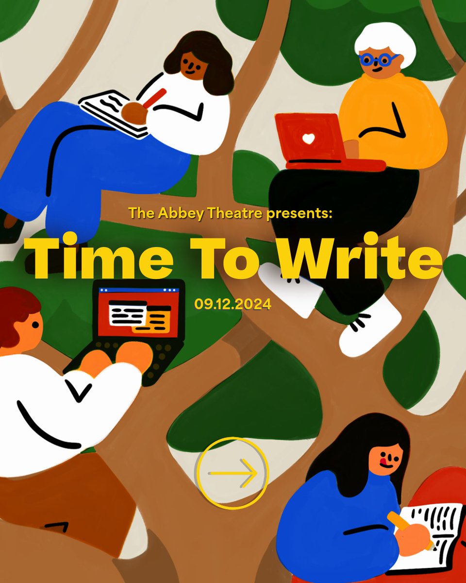 AbbeyTheatre's tweet image. Guess what time it is? That's right - it's #TimeToWrite! 📝✨

Our free monthly gathering for playwrights and performance makers working on a writing project returns on December 9, featuring Una McKevitt as our guest playwright.