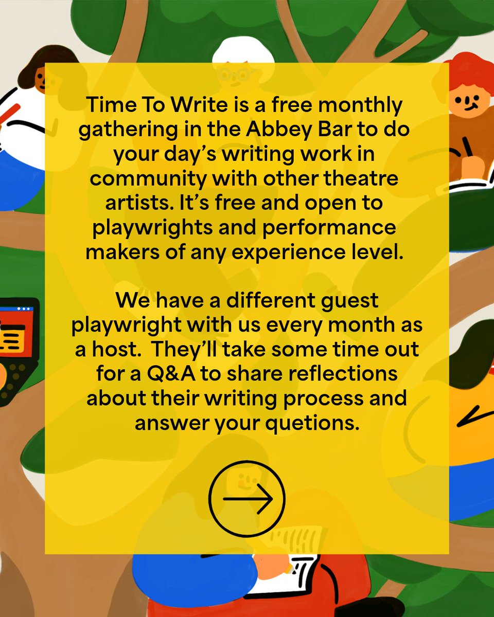 AbbeyTheatre's tweet image. Guess what time it is? That's right - it's #TimeToWrite! 📝✨

Our free monthly gathering for playwrights and performance makers working on a writing project returns on December 9, featuring Una McKevitt as our guest playwright.