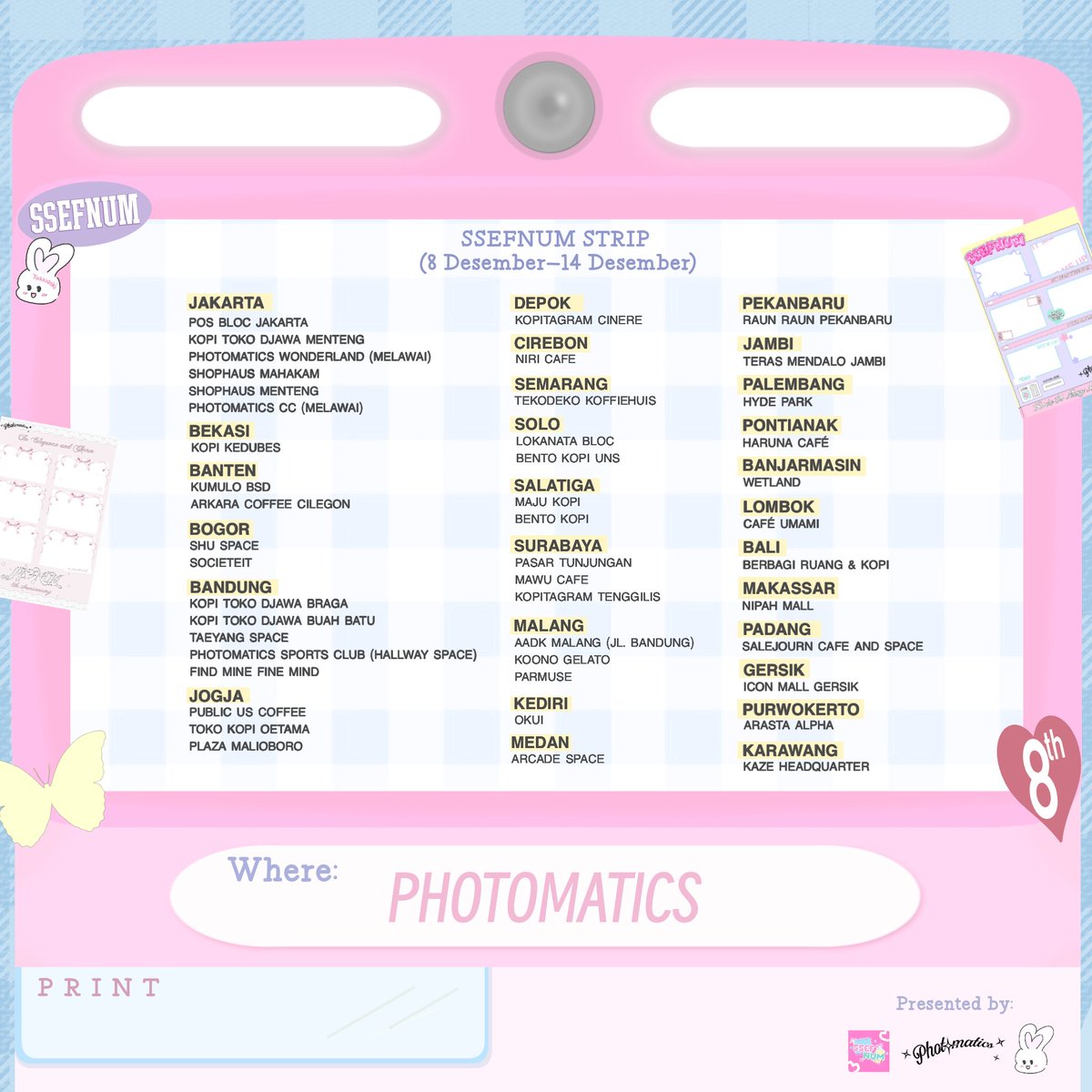 munvess's tweet image. SPECIAL EVENT FOR DECEMBER ✰

Any interactions are highly appreciated! 

For celebrating the 8th anniversary of munfess, we decided to hold a photobox event at photamatics. The event will available start from 8-14 &amp;amp; 22-28 December 2024.

Join the event and don't forget to…