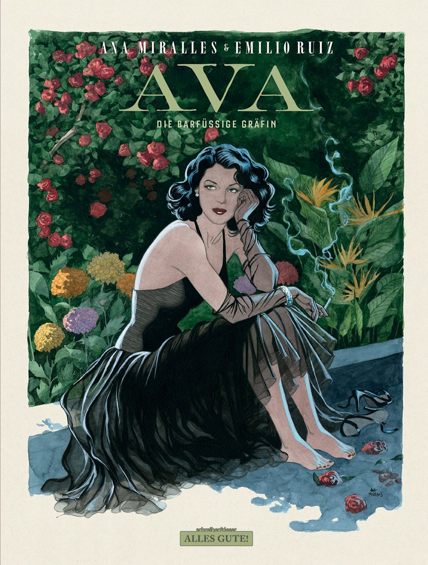 Comicleser's tweet image. &quot;Ava – Die barfüßige Gräfin&quot; erschienen bei @schreiberleser ; #GraphicNovel über die klassische Filmdiva Ava Gardner; von Emilio Ruiz &amp;amp; Ana Miralles (u.a. &quot;Djinn&quot;): comicleser.de/?p=13127
#AvaGardner #AnaMiralles #EmilioRuiz