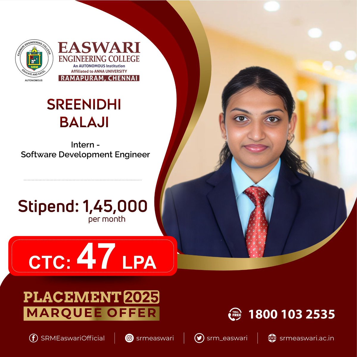 Easwari Engineering College tweet media