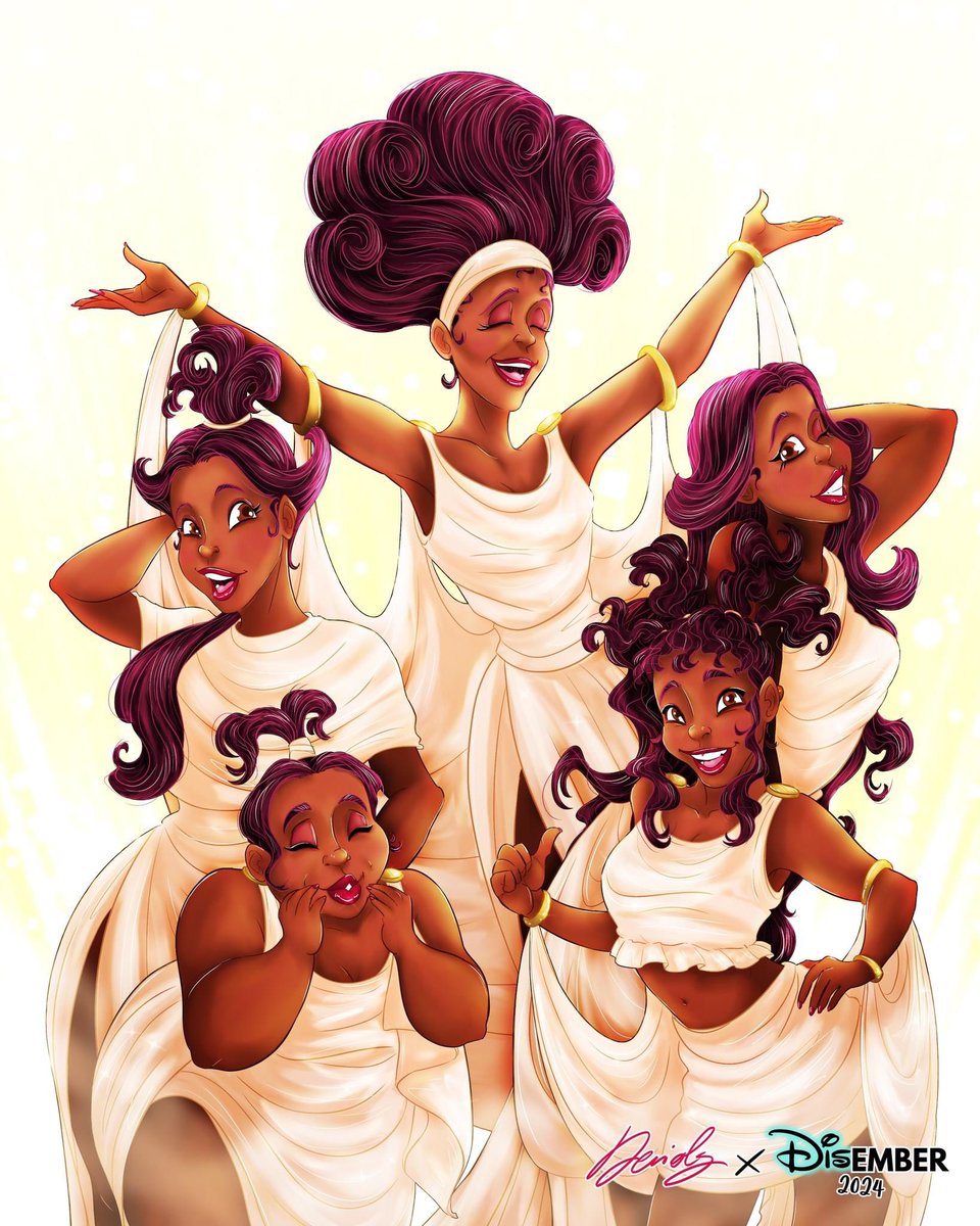 twittadeniols's tweet photo. I can already say I’m throughly enjoying this #DISember, and that’s the gospel truth. 💪 

#DISember2024 #Disney #TheMuses #Hercules #Art #Deniols https://t.co/CfucEwyuI9