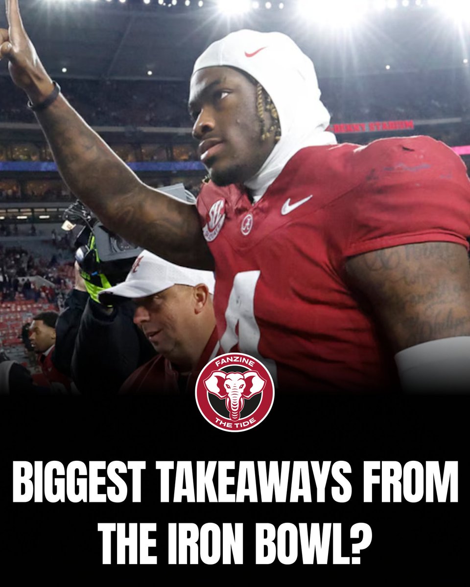 What are your biggest takeaways from the #IronBowl?👇

#RollTide