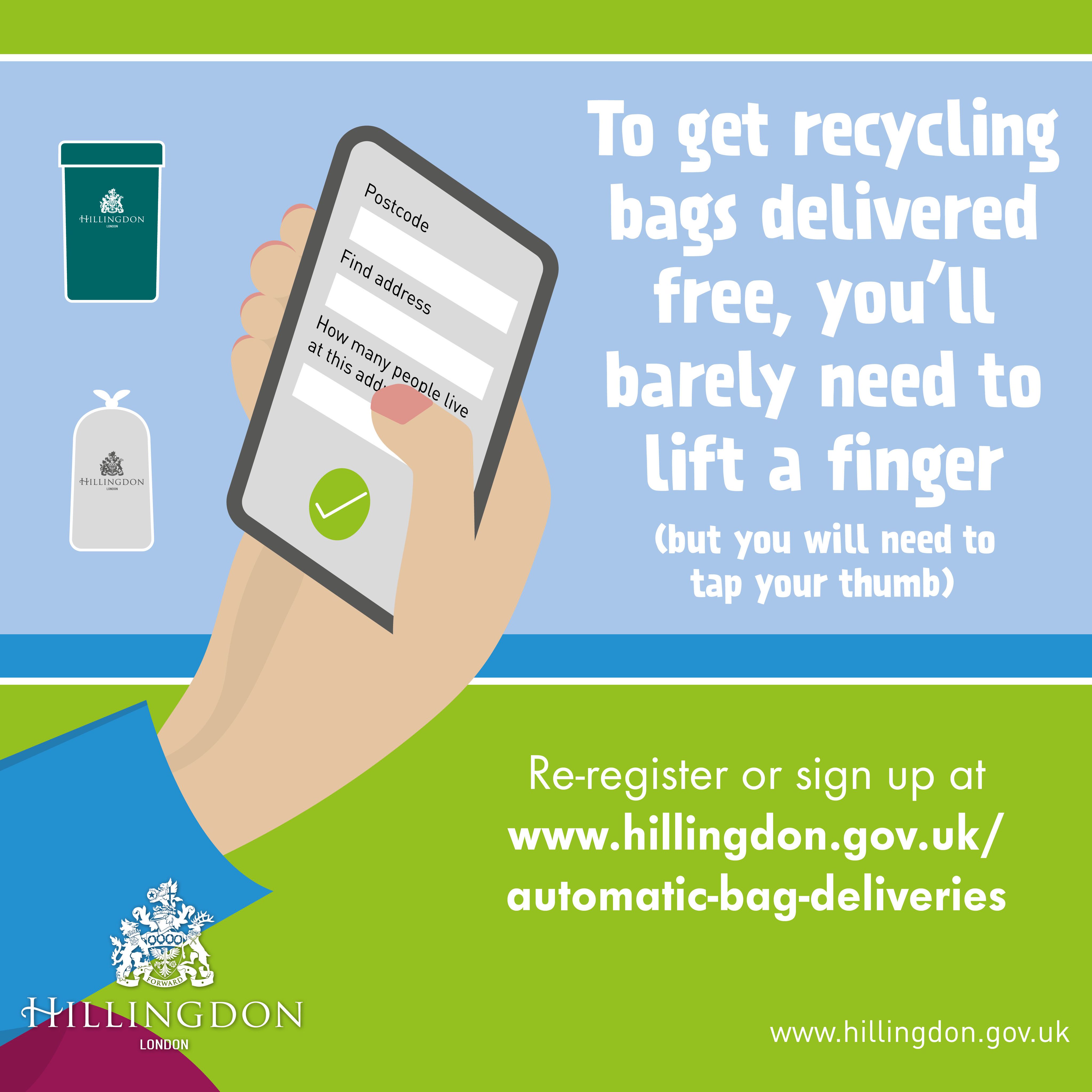 Hillingdon recycling bags sale