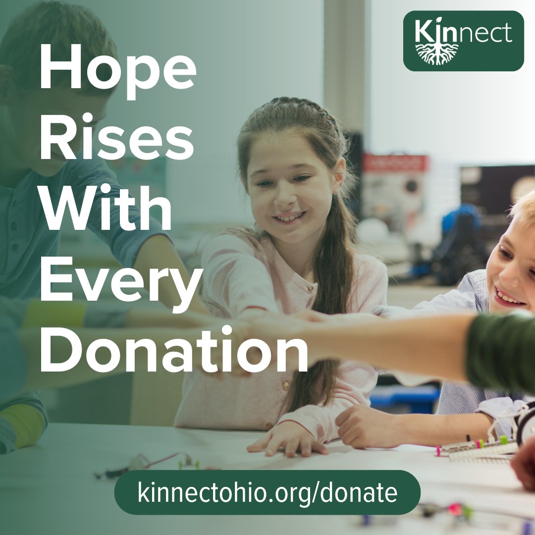 Tomorrow is Giving Tuesday! Through our Annual Appeal, we’re raising critical funds to support Kinnect's mission to link children with the permanency they deserve. 

Join us tomorrow in making a difference.

Donate at:
kinnectohio.org/donate
