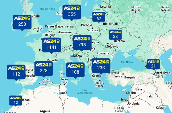 AS 24 expande su red de Gas Natural en España

#AS24 anuncia la apertura de 11 Nuevas Estaciones de Servicio GNV, distribuidas estratégicamente por todo el territorio nacional.

network.as24.com/stationfinder/

#gasnatural #GNV #revistatruck