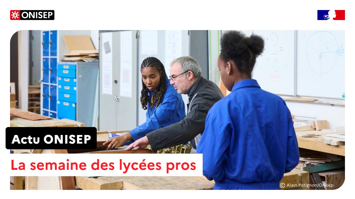 📢Top départ #SemaineDesLycéesProfessionnels, du 2 &gt; 6 déc ➡️ Une opportunité de découverte des #formations pros pour les collégiens et les #équipeséducatives, dans la mise en œuvre de la #découvertedesmétiers et du #ParcoursAvenir.
👀 Actu sur onisep-fr 👉ow.ly/oMtJ50UieUw