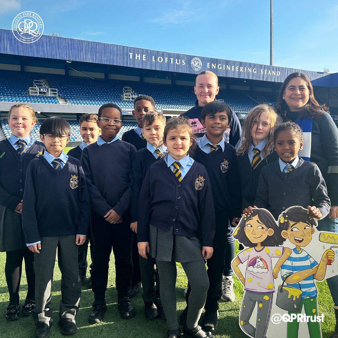 QPRtrust's tweet image. Celebrating Club Author Day 📖

We welcomed local R’s fan and author @zoeantoniades along with @QPRWFC midfielder Chloe Sampson to the MATRADE Loftus Road Stadium recently to engage with local primary school pupils, as we celebrated Club Author Day. 💙

▶️ tinyurl.com/ClubAuthorDay24