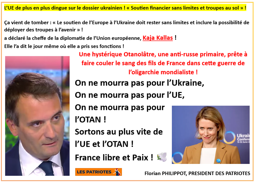 FrancoisDESCAM7's tweet image. On ne mourra pas pour les PERVERS DE L’UE et de l’OTAN !
✊#Frexit ✊#OtanExit ✊#FranceLibre et ✊#Paix ! 🕊️
(cf : euractiv.fr/section/ukrain…)