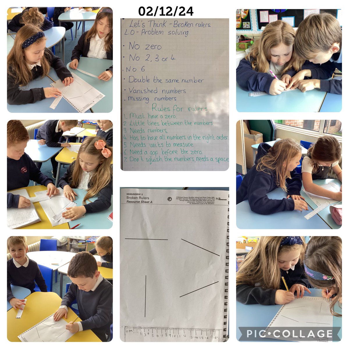BaglanPrimary1's tweet image. Year 2/3 have enjoyed a Let’s Think activity where they used their problem solving skills to fix ‘broken rulers’. #LetsThinkMaths #AmbitiousCapableLearners #explanation