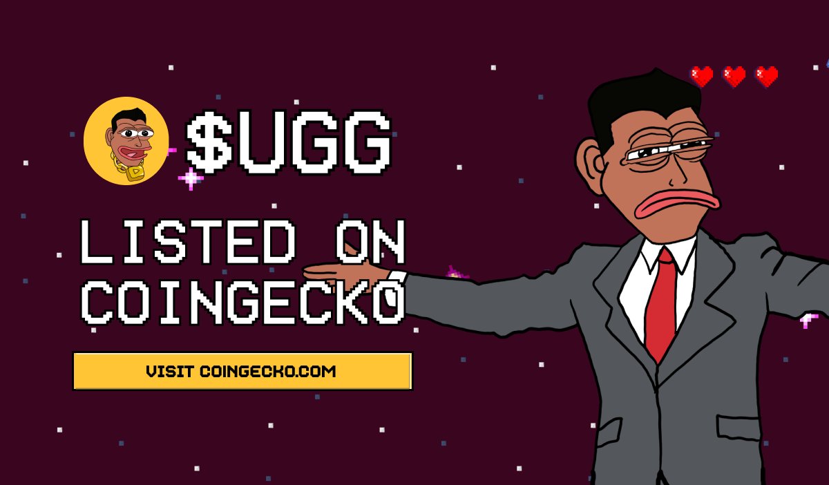$UGG is now listed on <a href="/coingecko/">CoinGecko</a> 

coingecko.com/en/coins/ungra…