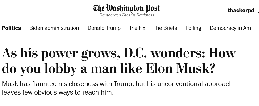 thackerpd's tweet image. Hey DC guys. If you want to try and influence @elonmusk, he's right here on X. Join the crowd.