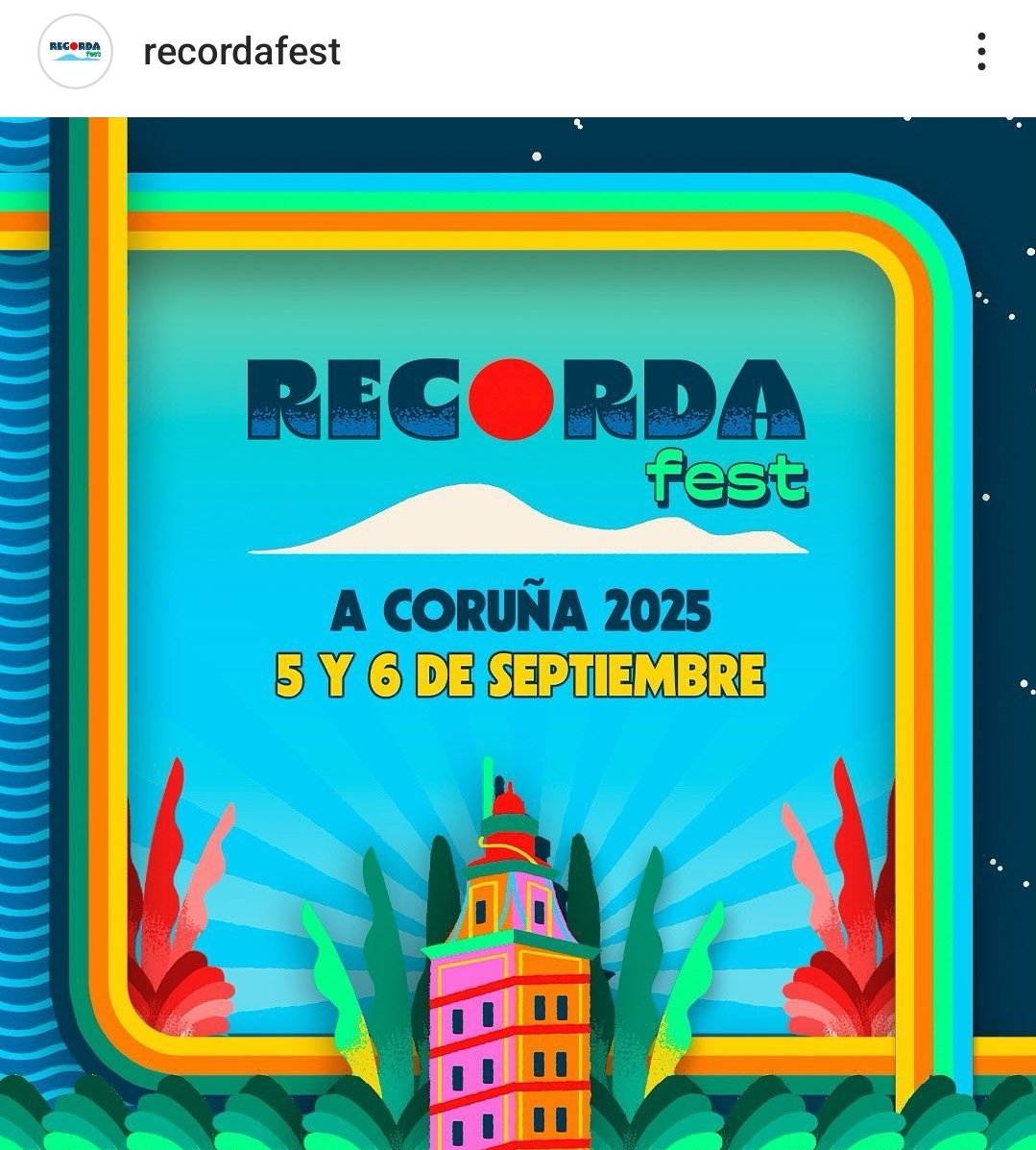 silcerino's tweet photo. #Coruña | El #RecordaFest se celebrará el 5 y 6 de septiembre y tendrá nuevamente como ubicación el Muelle de Batería.
Este miércoles, 4 diciembre, a las 12:00 horas del mediodía, se pondrán a la venta las primeras 500 entradas a un precio especial de lanzamiento de 50 € + g.g. https://t.co/qoeGh3bevB