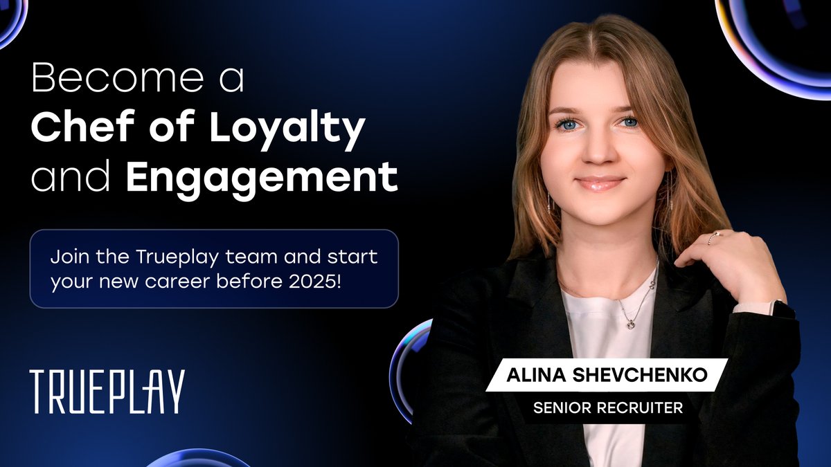 It’s the perfect moment to kickstart your new career! If you’ve been considering a fresh path in 2025, this is your sign. 

Apply now on our website trueplay.peopleforce.io/careers 
or DM us with any questions.

#Career #JobAlert #iGaming #Trueplay