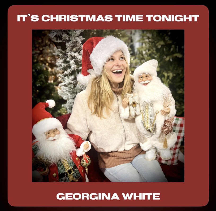 georginawhite1's tweet photo. Hoping to spread some joy this December with my latest single release “It’s Christmas Time Tonight”!
Written, performed, produced and mixed by the ever brilliant @stevewsimmonds with amazing help from our talented friend, mixing and mastering engineer @willswills 🎄💫 https://t.co/QhLIGgtcgC