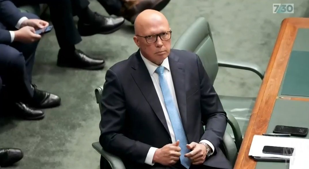 "Dutton has been notable for his absences from the media...though that hasn't stopped him dominating the debate," Laura Tingle aptly notes.

Indeed, this is the gift Australia's media—the ABC included—has handed Dutton. Brazenly amplify the LNP; attack Labor daily #abc730 #auspol