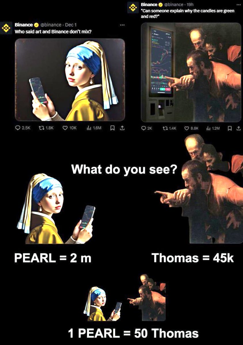 Art meta is here! Binance tweet $THOMAS yesterday and we're sitting at 50k MC ? Perfect way to position yourself in! Dont miss Gen wealth when art meta FOMO kicks in!

74XRgJW74FzVKN5iKZxJWsPrneLaAXPbUAqSNbPTpump

$THOMAS