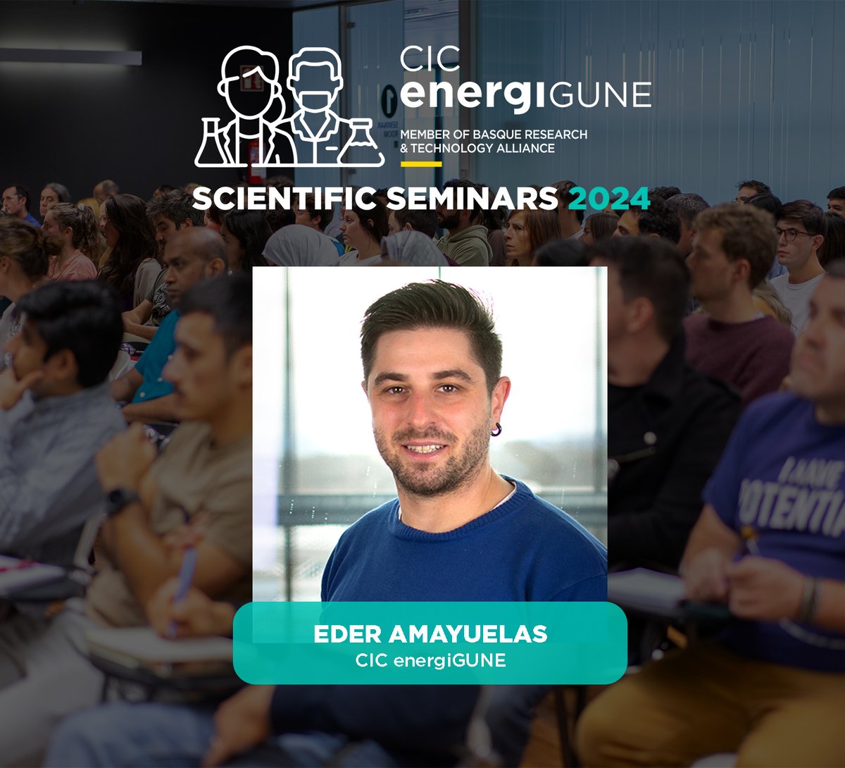 energigune_brta's tweet photo. 🌟 Today, Eder Amayuelas @iufala shared insights on the potential of #NanoporousMaterials in the #EnergyTransition during a #scientificSeminar at CIC energiGUNE.
👏 Thanks, Eder, for sparking discussion on #sustainability &amp; innovation in material design! https://t.co/R4GRaIvAHK