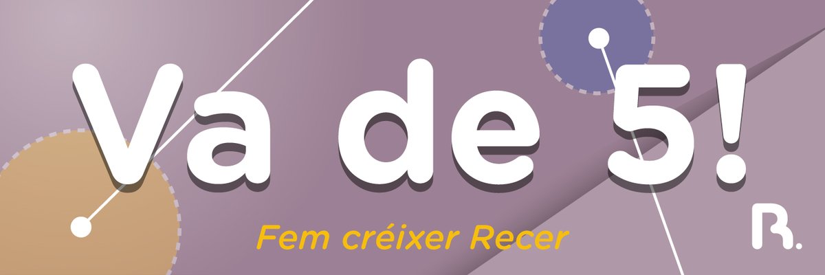 Fes créixer la nostra cooperativa!
Uneix-te a la campanya "Va de 5!". Ajuda'ns a aconseguir 500 noves sòcies per fer que Recer creixi i pugui seguir oferint serveis justos i de qualitat.
Suma’t! Sigues part d’un projecte col·lectiu que marca la diferència!
recercoop.cat/campanya