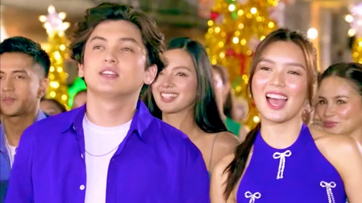 MegaKapamilya's tweet photo. Francine Diaz and Seth Fedelin are all smiles with love together in the #ABSCBNChristmasID2024! 🎁🎄💙

#OurStoriesShineThisChristmas #MegaKapamilya @ABSCBN #FranSeth @francinecarreld https://t.co/QoRJoFdhMB