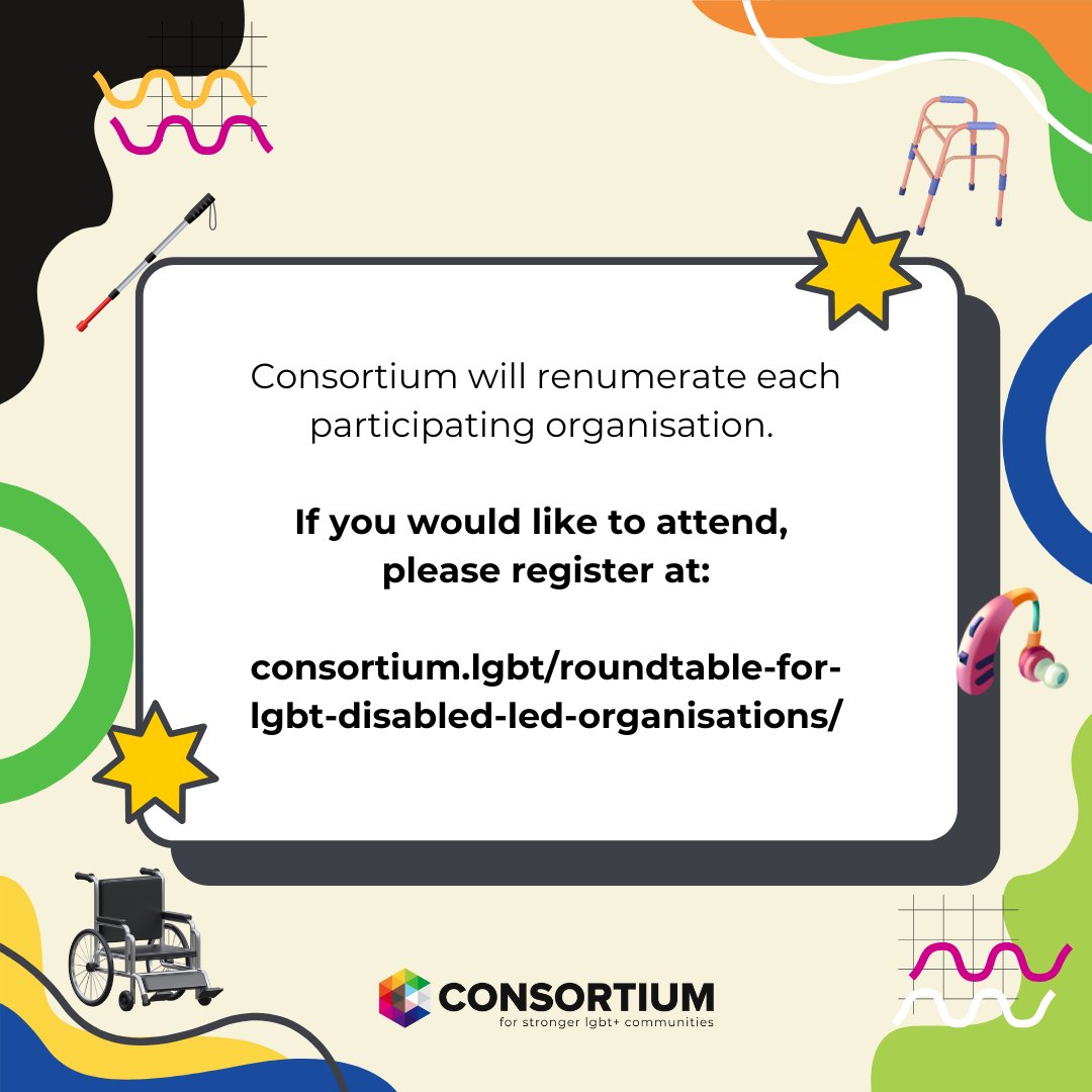 This year LGBT+ Consortium's London team is facilitating a series of roundtables to bring together orgs across different sectors and communities to explore collaborations, increase visibility and generate action plans and insight that we can use to influence decision-makers.

2/4