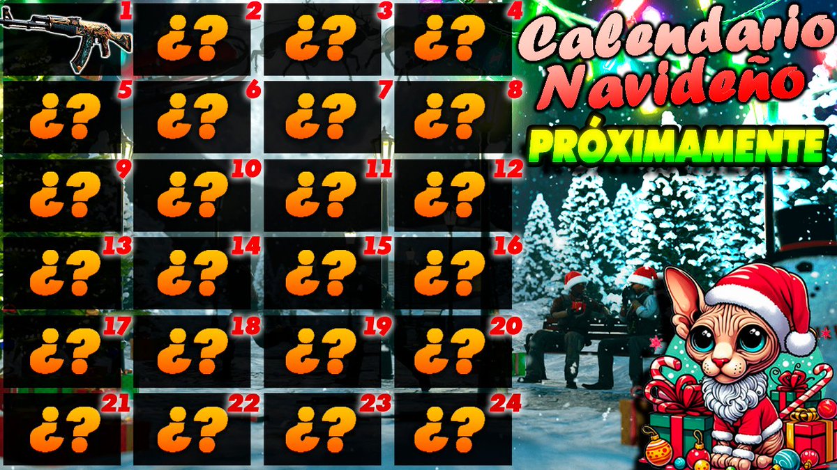 kaeryyka's tweet photo. ¡BIENVENIDOS A MI CALENDARIO DE NAVIDAD! 🎄

Cada día tendréis un sorteo nuevo intercalado con esta cuenta y con la cuenta de @kaerykaSORTEOS.
¿Qué tenéis que hacer para participar? Simplemente cumplir con los requisitos que os ponga en el tweet sin más.

24 días, 24 skins.

El primer sorteo es:

🎁Legion de Anubis
✅Follow @kaeryyka 
✅RT and Like

⏰Cada semana se darán ganadores 🥰