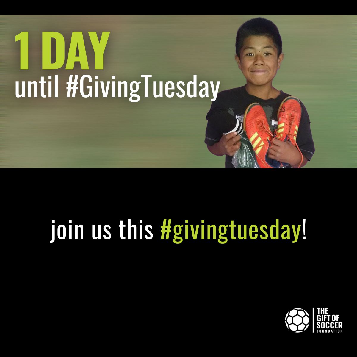 🌟 Tomorrow is #GivingTuesday! Together, we can give children the chance to play, dream, and succeed through soccer.
⚽️ Donate early and ensure no child is left on the sidelines.
📲 Donate now: lnkd.in/gP2cTzsq
#GivingTuesday #DonateToday #SupportOurMission