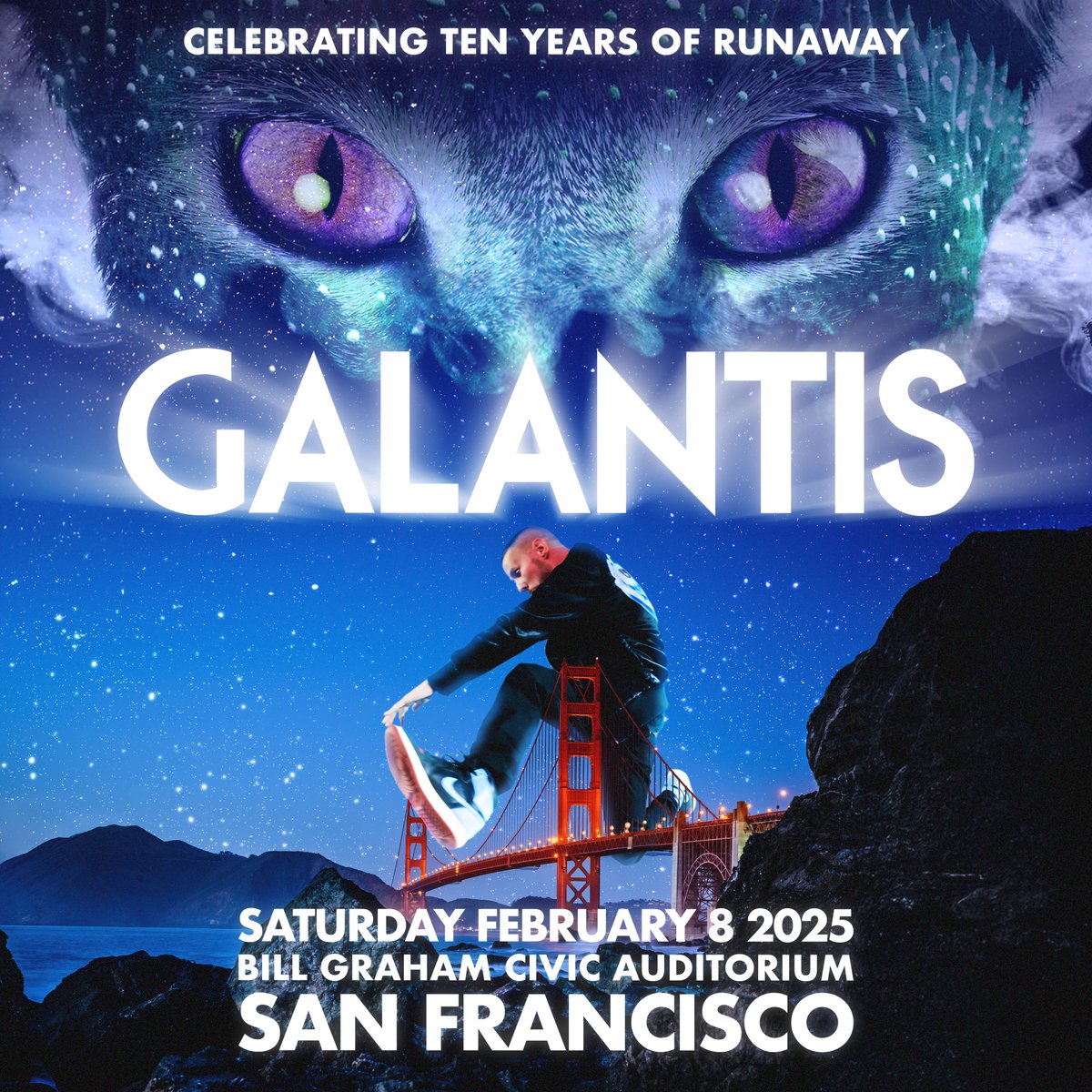 JUST ANNOUNCED 🔊 <a href="/wearegalantis/">Galantis</a> is returning to Bill Graham Civic Auditorium on Sat, 2/8! Fan presale starts at 10am on Wedneday, 12/4 🚀 Get access by signing up at bit.ly/3VhW9AU 🔭

🎟️: Tickets on sale Fri, 12/6 at 10am!
ℹ️: bit.ly/3V7fu7K