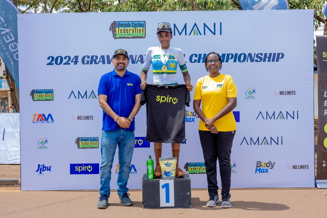 cyclingrwanda's tweet photo. 2024 Gravel National Championships

Podium Photos &amp; Results

▪️Pro Women Elite 

🥇Nirere Xaverine (Team Amani) 2h40'57" 

🥈Ntakirutimana Martha (Ndabaga Women Cycling) 2h56'09

🥉Mwamikazi Djazila (Ndabaga WCT) 2h58'26 

#RwandaGravel2024 #CyclingChampions #TeamAmani  #Rwanda https://t.co/JnmuhyUDwG