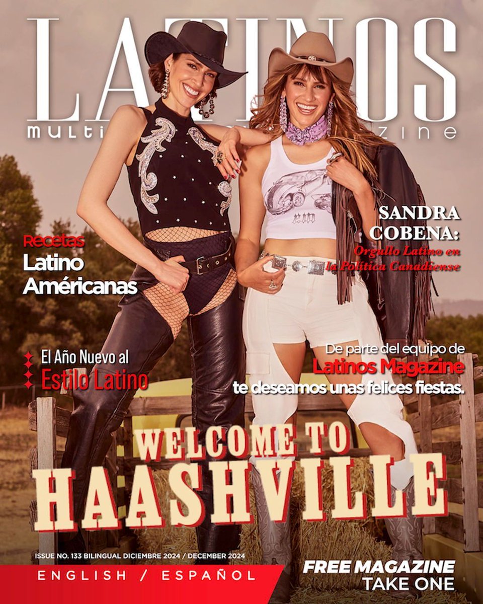 ¡¡Celebra la edición de diciembre 2024 de Latinos Magazine! En portada, las talentosas Ha*Ash con su Haashville Tour. De parte de Latinos Magazine, te deseamos una Feliz Navidad y un maravilloso año 2025. 🎉 
buff.ly/41aEvTv 

#Haash #Haashville #LatinosMagazine